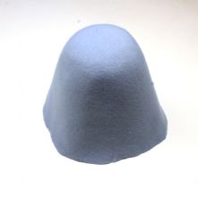 Pale Blue Wool Felt Milliners Hat Cone or Hood
